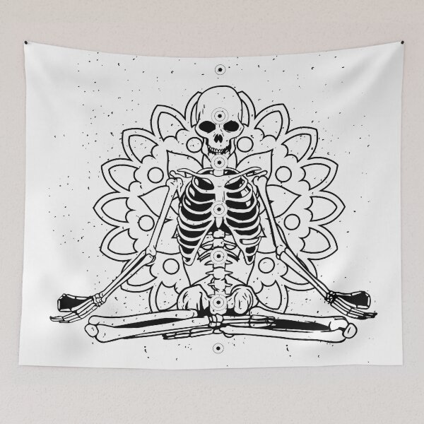 Item preview, Yoga Meditation Skeleton. designed and sold by emphatic.