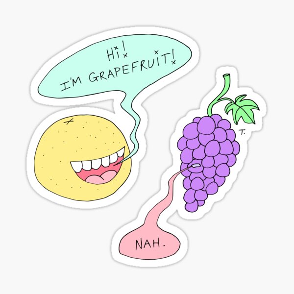 Grape Joke Stickers Redbubble - electric state roblox grapes