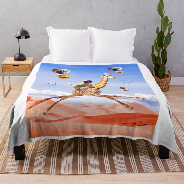 Item preview, Cute Dog Giraffe - Dog Riding Flying Giraffe designed and sold by SkylerJHill.