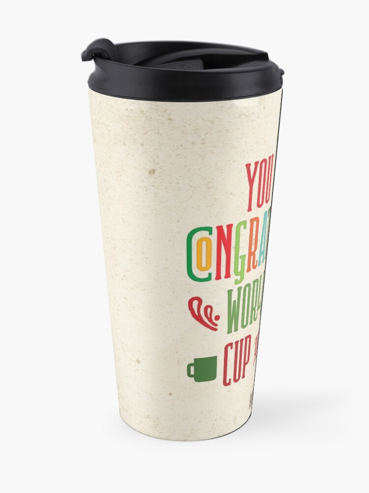 Alternate view of Buddy the Elf! World's Best Cup of Coffee Travel Mug
