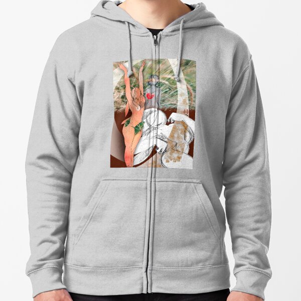 The Second Photomontage Zipped Hoodie