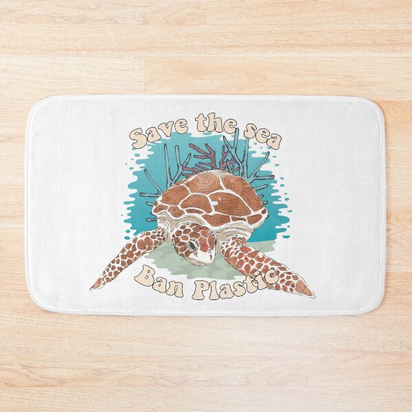 Item preview, Save the Sea Anti Plastic Cartoon Art designed and sold by MrEddie10.