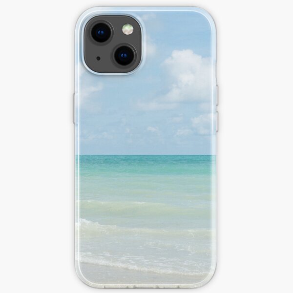 Gorgeous Day On The Beach With Clear Blue Sky And Ocean iPhone Soft Case