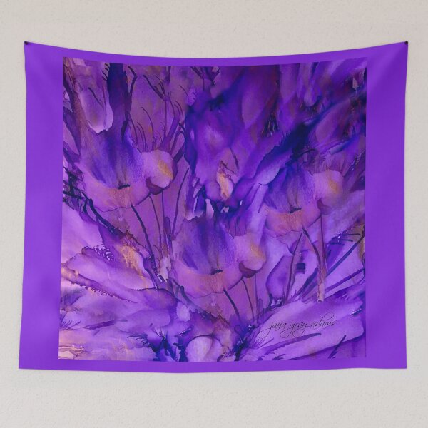Item preview, Purple Fantasy Flowers designed and sold by Jana M Gray.