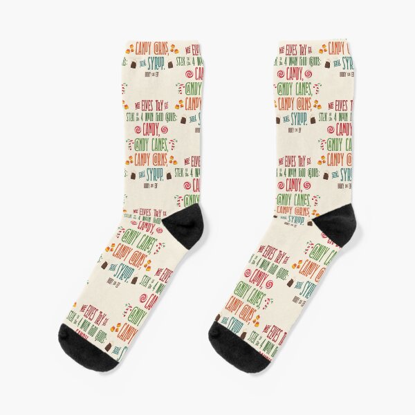 Buddy the Elf - The Four Main Food Groups Socks