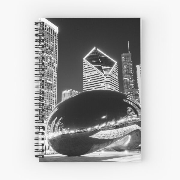 Item preview, Chicago Bean Cloud Gate in Black and White designed and sold by PaulVelgos.