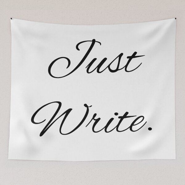 Item preview, Just Write. Vertical Black designed and sold by TeaRoseWriter.