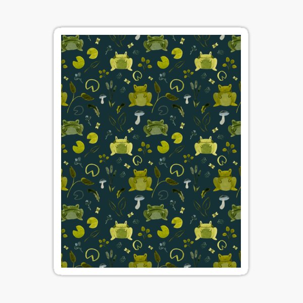 Item preview, Frog Friend Pattern designed and sold by lionsandroses.