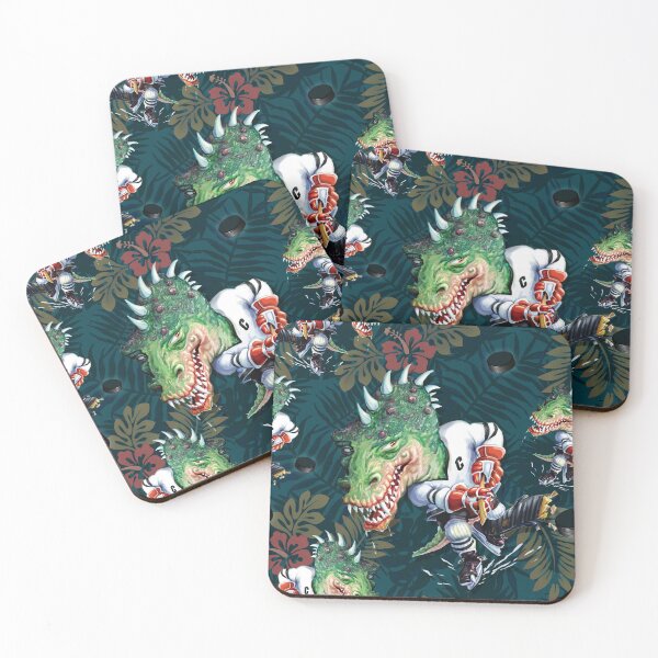 Item preview,  T Rex Hockey Hawaiian Floral Pattern DK designed and sold by MudgeStudios.