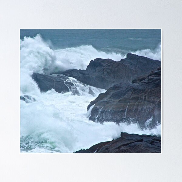 Item preview, Waves Crashing on the Oregon Coast  designed and sold by TonyMayoArt.