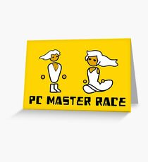 His and Her PCMR - PC Gaming Master Race Greeting Card
