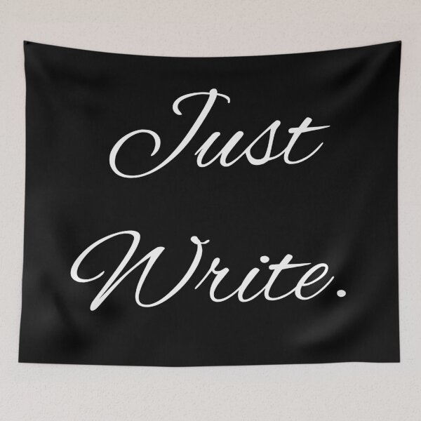 Item preview, Just Write. Vertical White designed and sold by TeaRoseWriter.