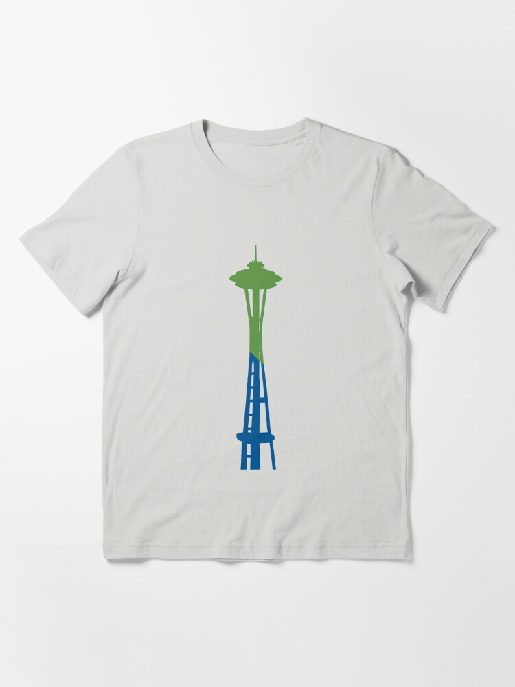 Seattle SuperSonics Space Needle Logo Dark Green Premium T-Shirt