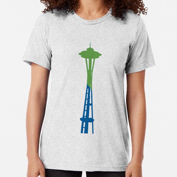 Item preview, Space Needle Green/Blue Slash designed and sold by samvschantz.