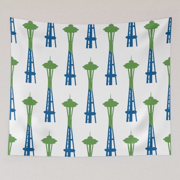 Item preview, Space Needle Green/Blue Slash designed and sold by samvschantz.