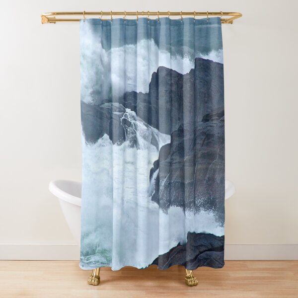 Waves Crashing on the Oregon Coast Shower Curtain