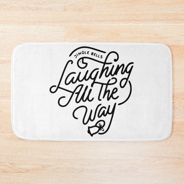Item preview, Motivational Inspirational and Positive quote -  Laughing all the way typography text art by Word Fandom - wordfandom designed and sold by Kerry Pritchard.