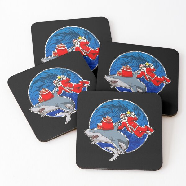 Item preview, Scuba Diving Santa With Shark designed and sold by SqualeForce.
