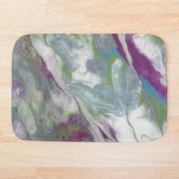Purple Marble Bath Mat