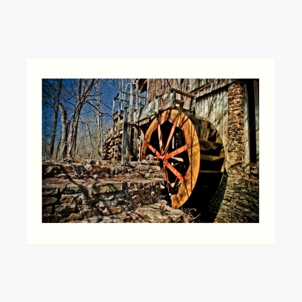 The John Wesley Hall Grist Mill Art Print