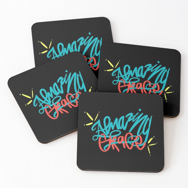 Item preview, AMAZING GRACE TEAL x RED  designed and sold by GIVENGRACE.ART.
