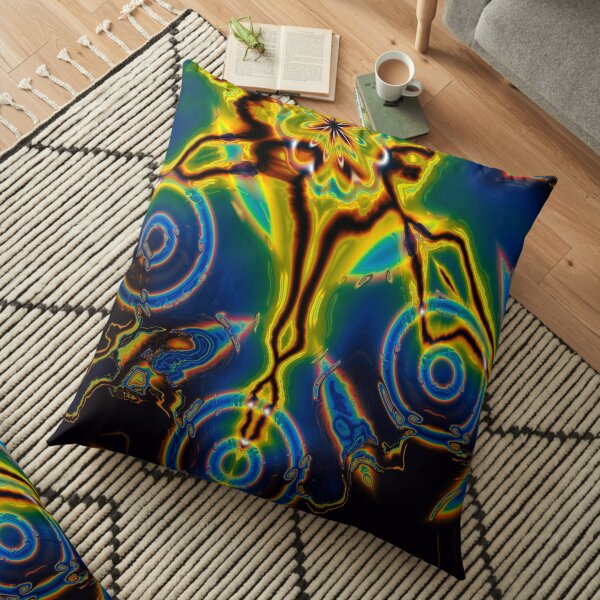 Iridescent Stars 2 Floor Pillow