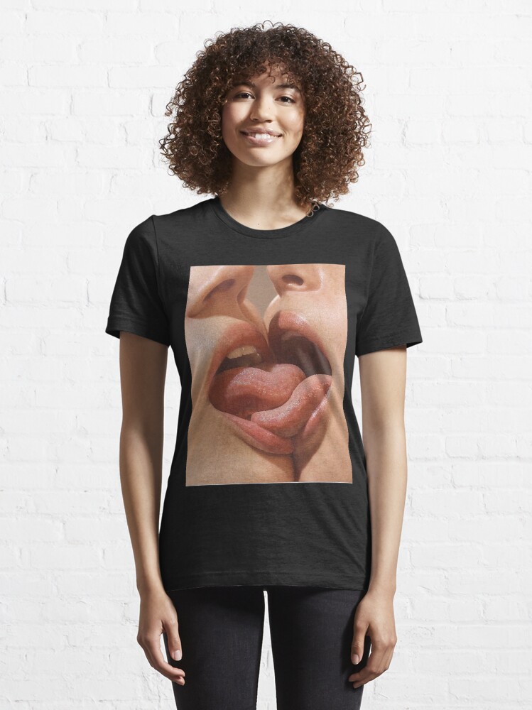 Lesbian Kiss Foreplay T Shirt By Weirdandbizarre Redbubble