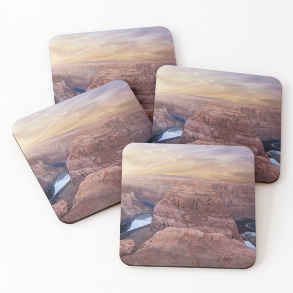 Item preview, dramatic sunset with sunrays in horseshoe bend designed and sold by rodgimenez.