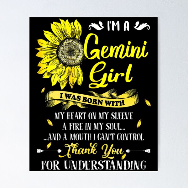 Gemini Girl Great Thinkers Gift' Sticker | Spreadshirt