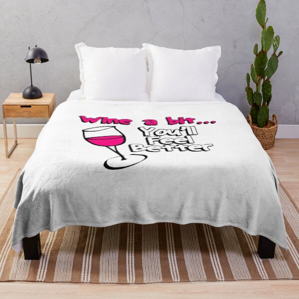 Item preview, Wine a Bit You'll Feel Better Funny WIno Novelty designed and sold by nikkidawn74.