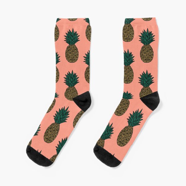 Peach Pink - Pineapple Socks