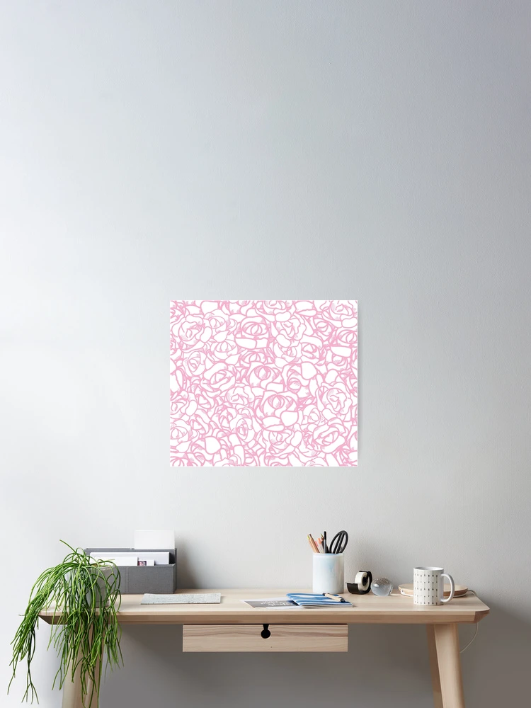 Thumbnail 2 of 3, Poster, Pink Roses designed and sold by Cameron Cronick.
