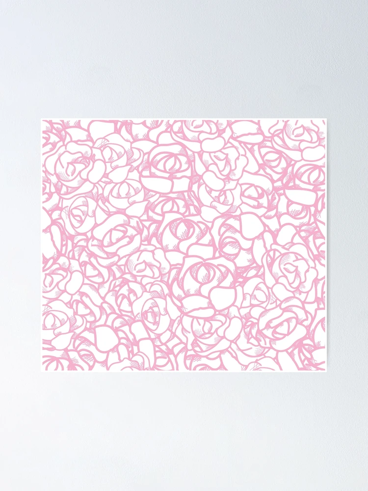 Thumbnail 1 of 3, Poster, Pink Roses designed and sold by Cameron Cronick.