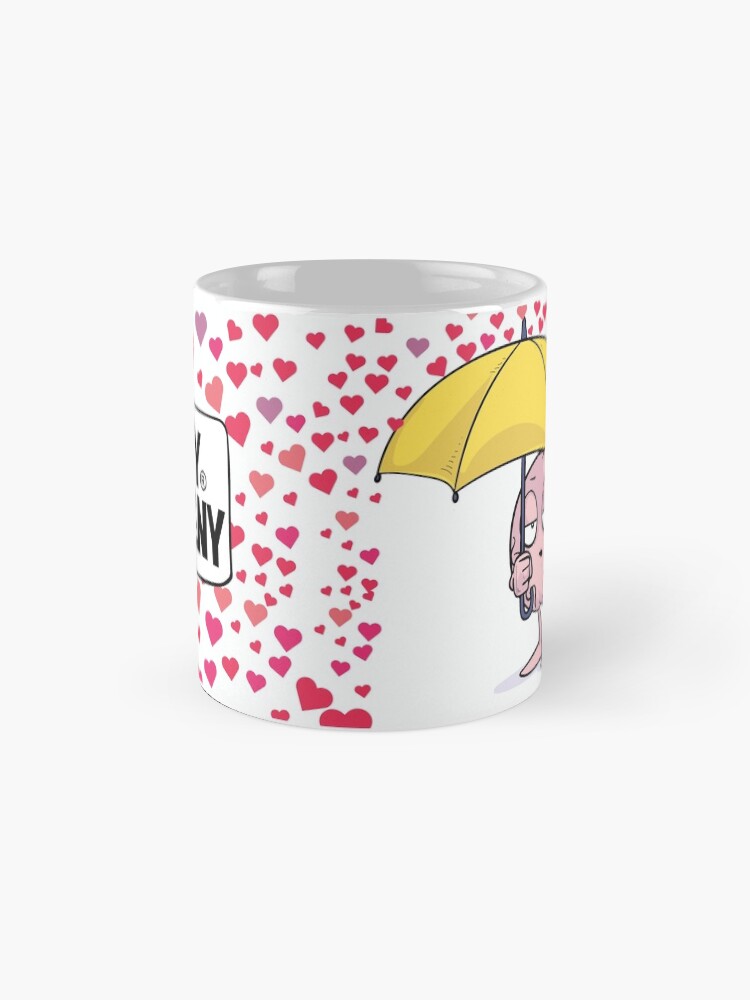 Vista alternativa de Taza Lluvia de corazones - Breny