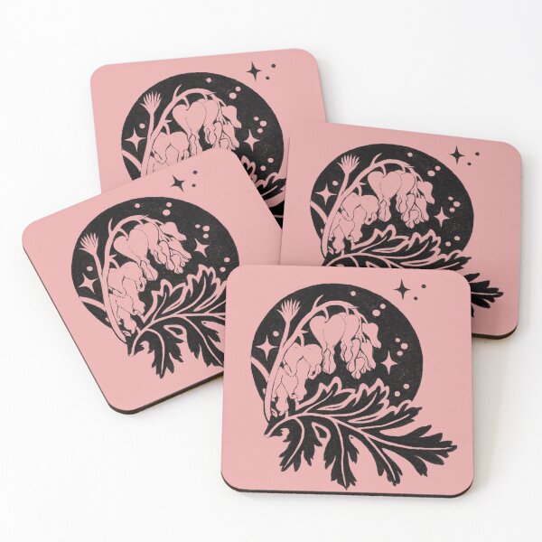 Item preview, Black & White Pacific Bleeding Hearts designed and sold by Dominique Whitney.