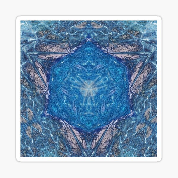 Crystalline Blue 1 Sticker