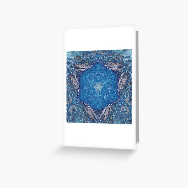Crystalline Blue 1 Greeting Card