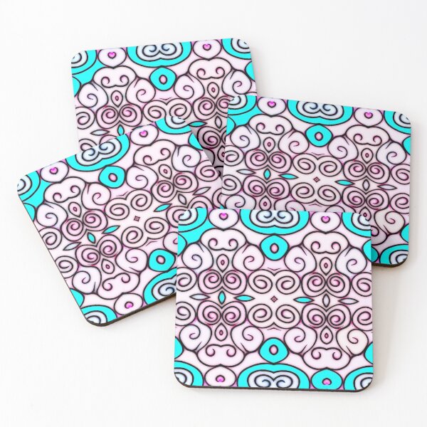 Item preview, Pretty PinK & Aqua Green ~ Jennifer's Art Design designed and sold by jenstar77.