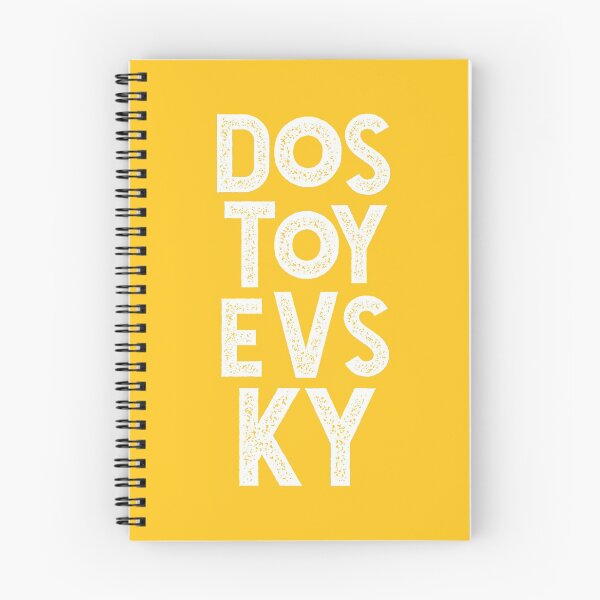 Item preview, Dostoevsky Typography. Russian Literature Lettering. White Retro Distressed designed and sold by kierkegaard.