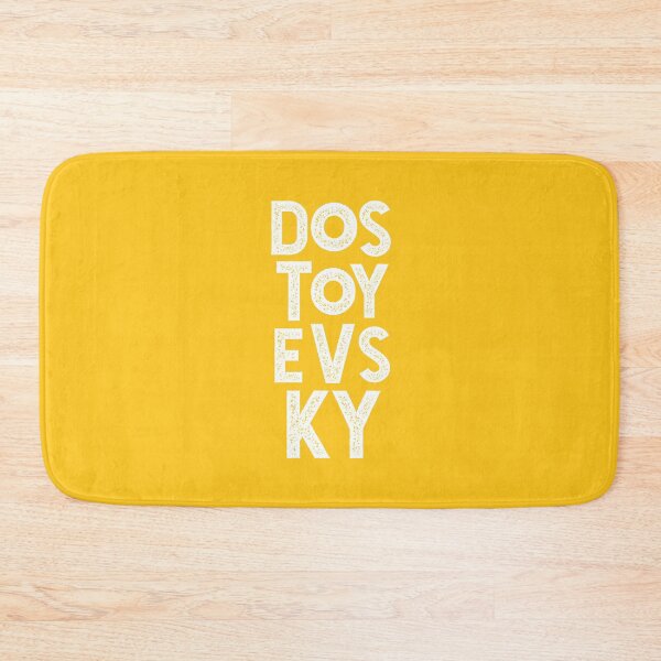 Item preview, Dostoevsky Typography. Russian Literature Lettering. White Retro Distressed designed and sold by kierkegaard.