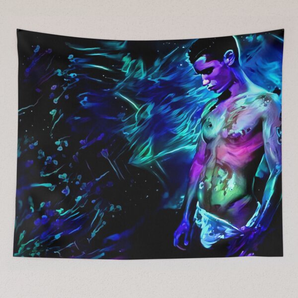 Aperçu de l'œuvre Blacklight Male Model - Mature créée et vendue par ArcadiaAbstract.