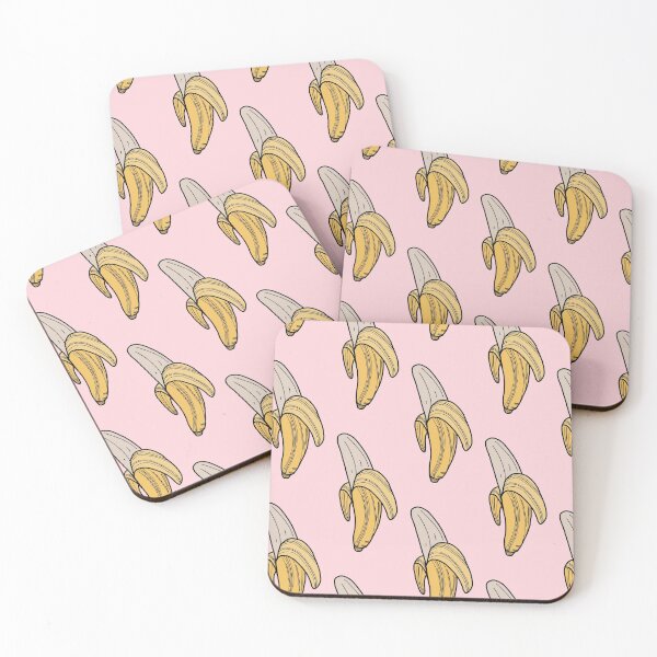 BANANA - BLUSHING BRIDE Coasters (Set of 4)