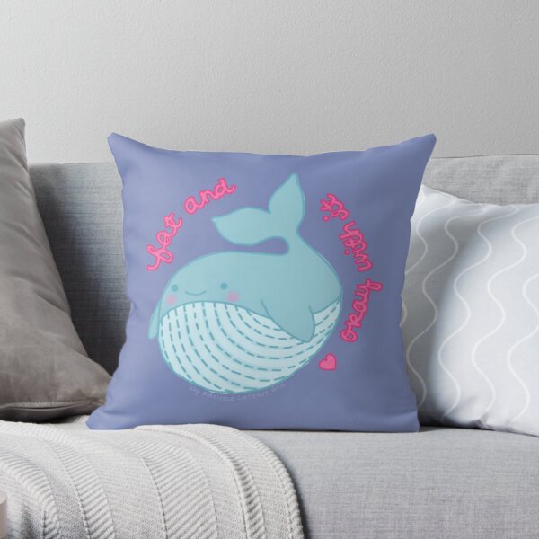 Fat and Okay With It Throw Pillow