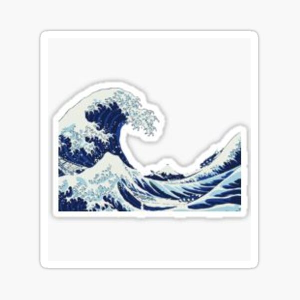 Item preview, Wave Sticker designed and sold by rsafty.