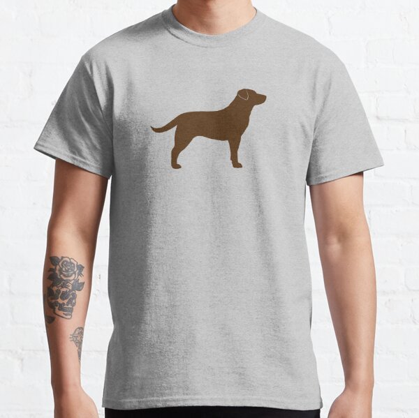 Chocolate Labrador Retriever Silhouette(s) Classic T-Shirt