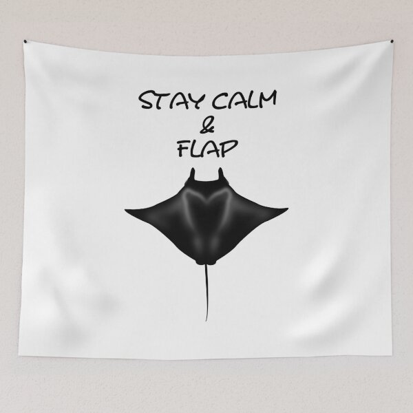 Item preview, Funny manta ray designed and sold by NicGrayGraphic.