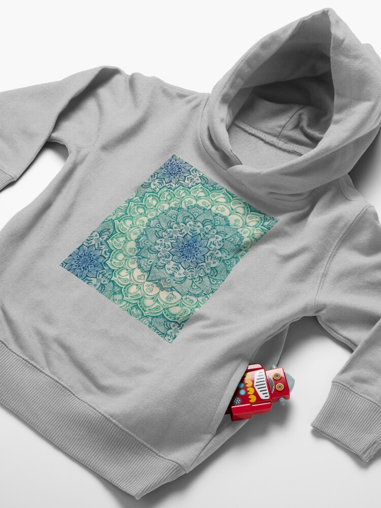 Alternate view of Emerald Doodle Toddler Pullover Hoodie