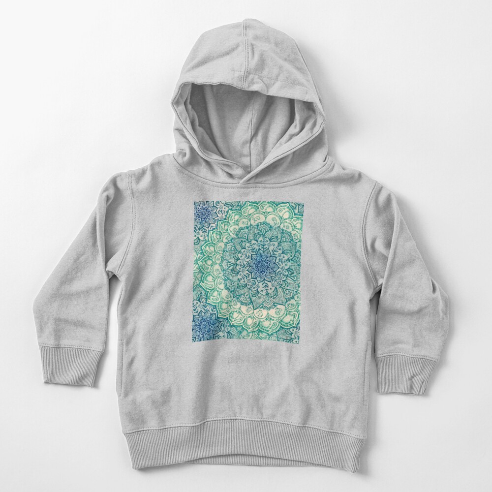Emerald Doodle Toddler Pullover Hoodie