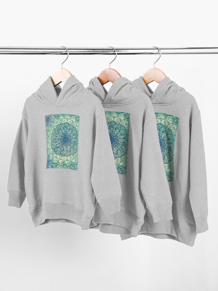Alternate view of Emerald Doodle Toddler Pullover Hoodie