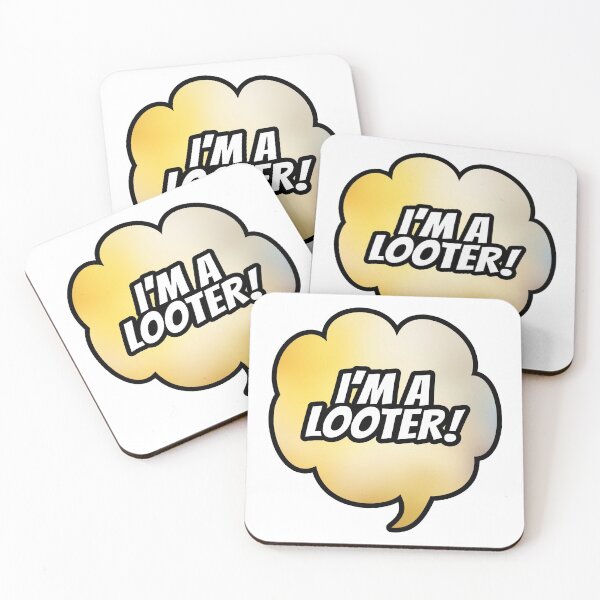 Item preview, I'm A looter Speech Bubble (Gold) designed and sold by SassyClassyMe.